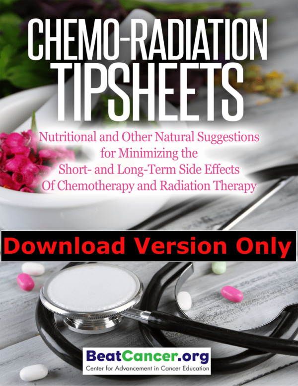 Chemo-Radiation Tipsheets eBook Download Susan Silberstein PhD Beat Cancer